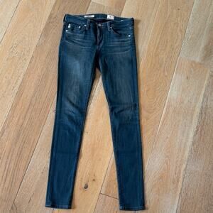 AG Adriano Goldschmied The Legging Stretch Denim Jeans Blue Size 26